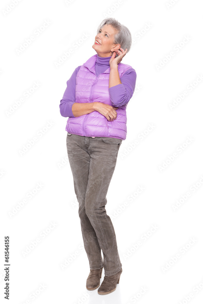 Smiling senior woman Smiling senior woman