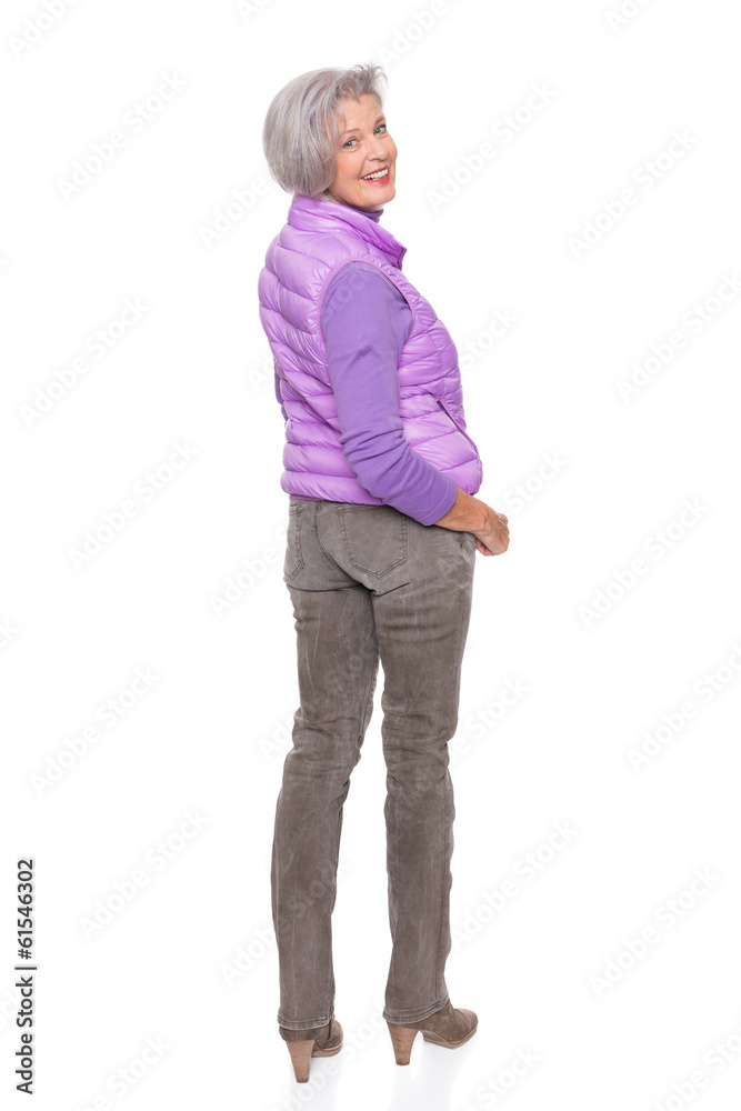 Smiling senior woman Smiling senior woman