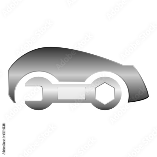 Logo klucz samochód