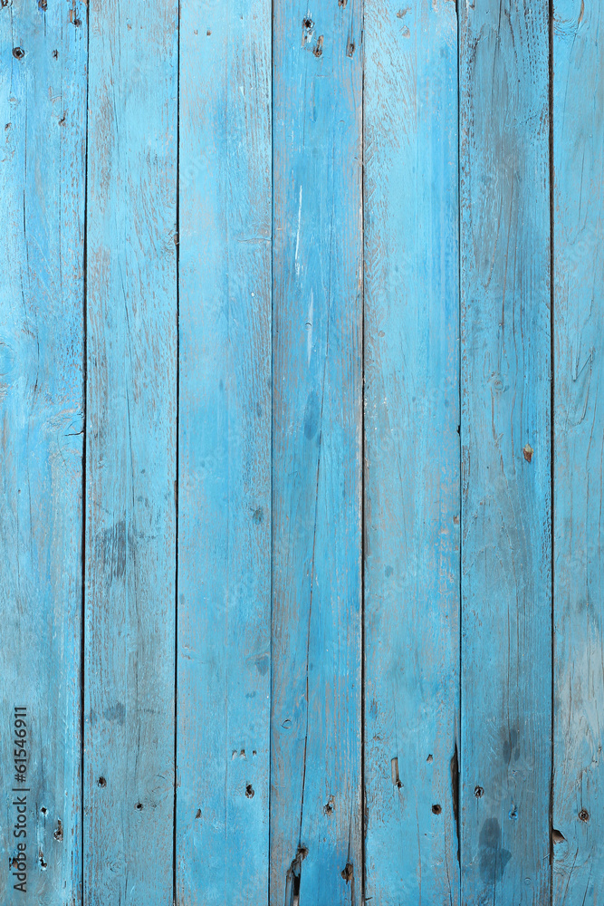 Old blue wood plank background