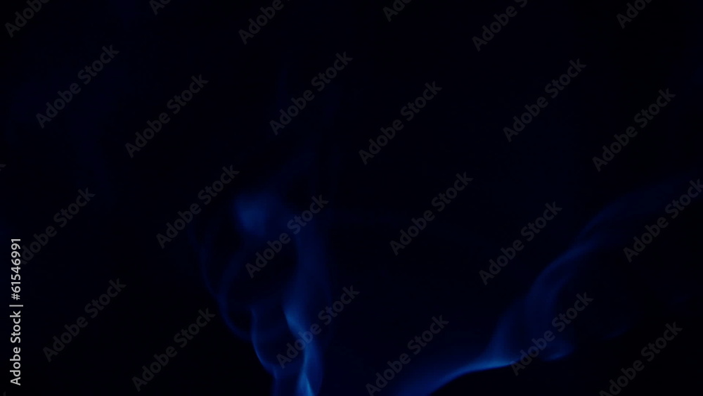 Blue smoke isolated on black background Blue smoke isolated on black background