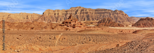 Red mountains in Timna park. photo