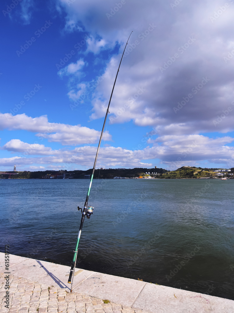 Fishing Rod on the Riverside