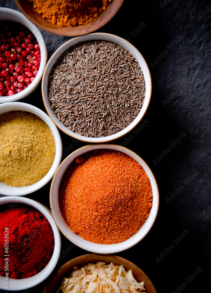 Assorted spices