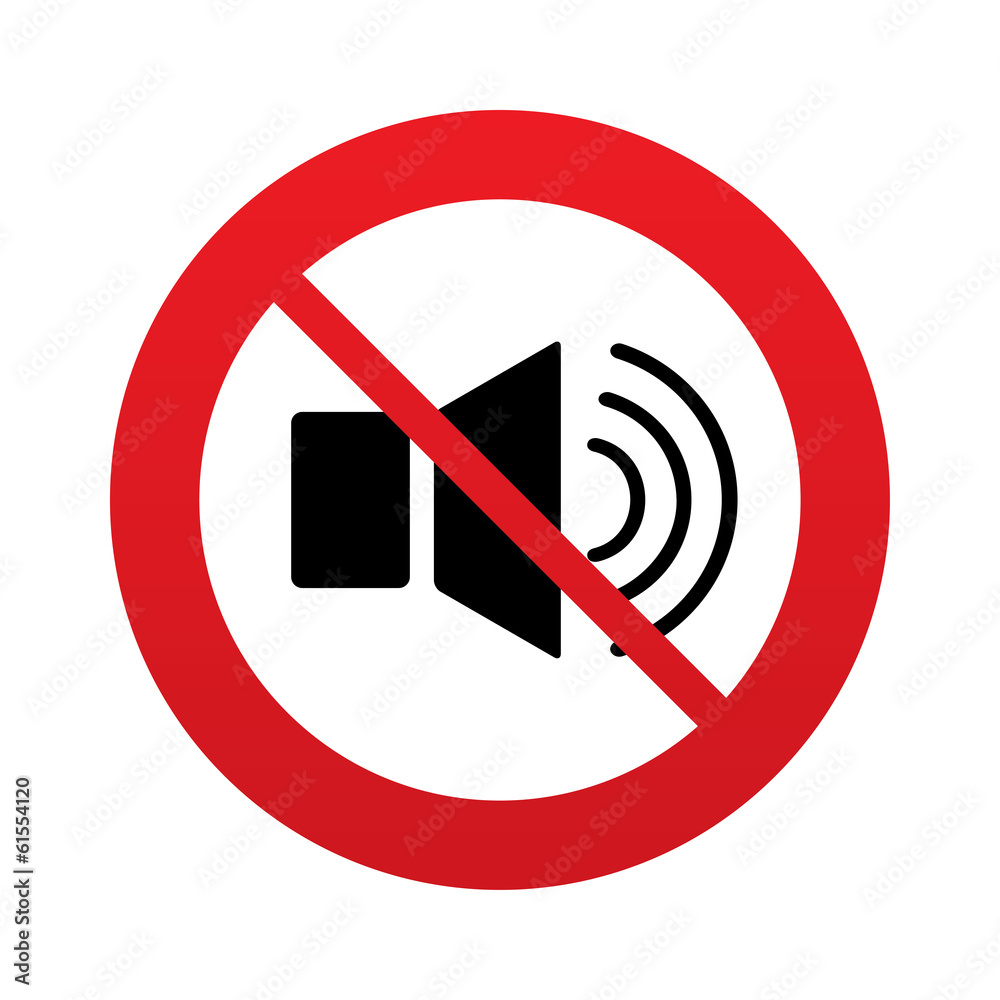 Speaker volume sign icon. No Sound symbol. Speaker volume sign icon. No Sound symbol.