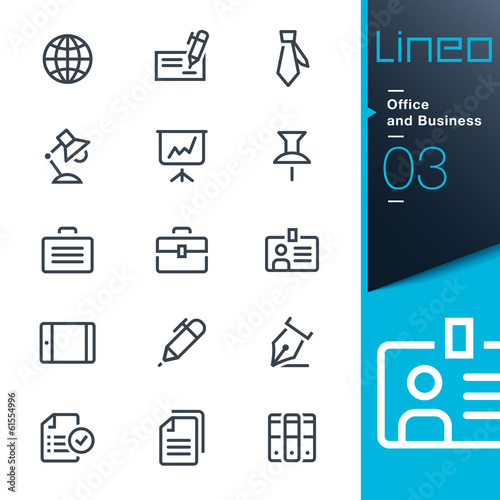 Lineo - Office and Business outline icons