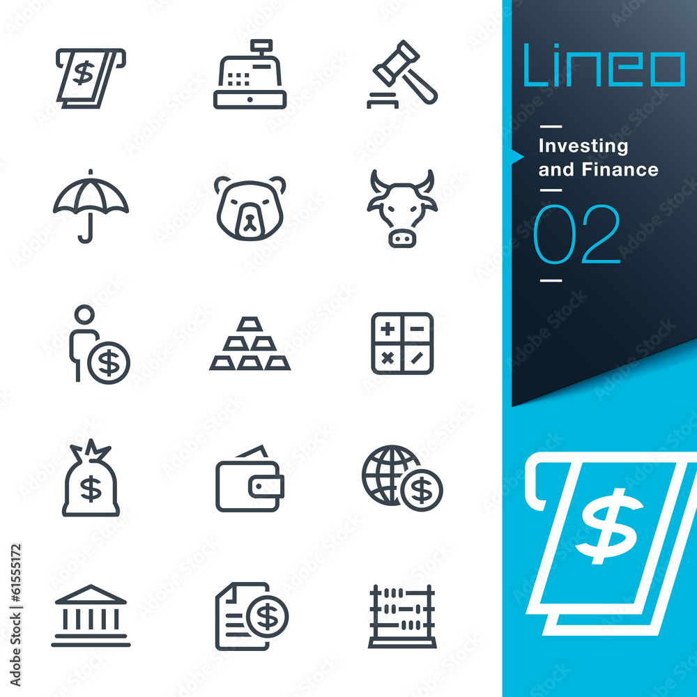 Lineo - Investing and Finance outline icons Lineo - Investing and Finance outline icons