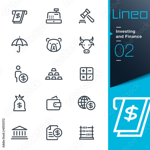 Lineo - Investing and Finance outline icons