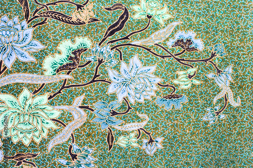 Obraz na płótnie batik sarong pattern background in Thailand, traditional batik