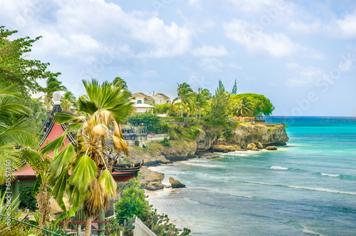 Quadro su tela A Secluded Cove in Barbados