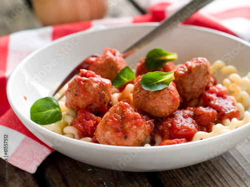 pasta with meatballs