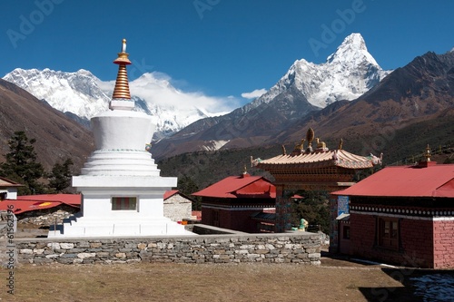 Stupa at Tengboche Monastery, Solukhumbu, Nepal
