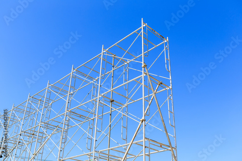 Fotografia scaffolding on blue sky