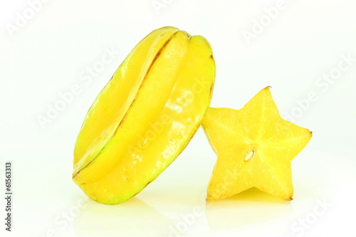 cut and whole star fruit