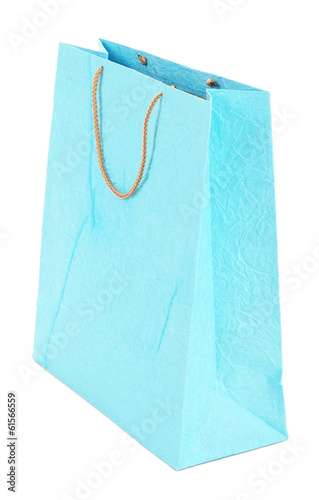 Color shopping bag, isolated on white
