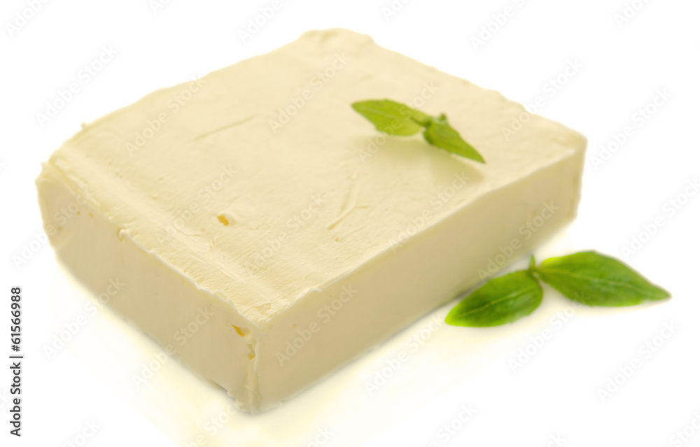 Tasty butter isolated on white