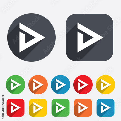 Free Download Arrow sign icon. Next button. Navigation symbol - GFXLoad
