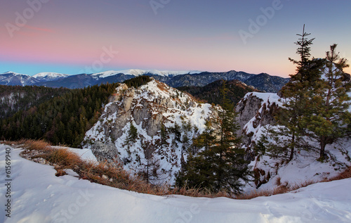 Slovakia mountain winter landscape
