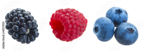 set of fresh berries