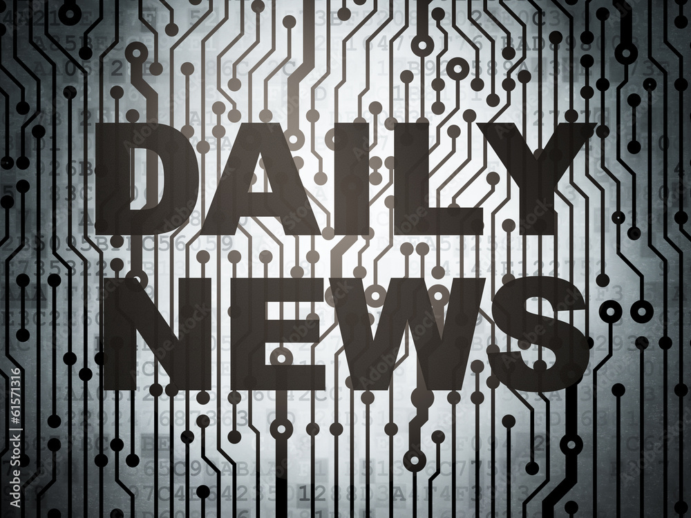 News concept: circuit board with Daily News News concept: circuit board with Daily News