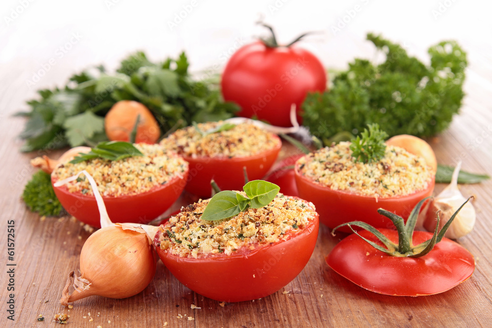tomato filled with breadcrumbs tomato filled with breadcrumbs
