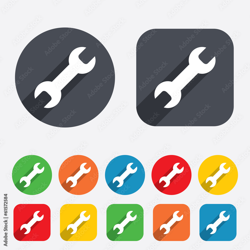 Repair tool sign icon. Service symbol. Repair tool sign icon. Service symbol.