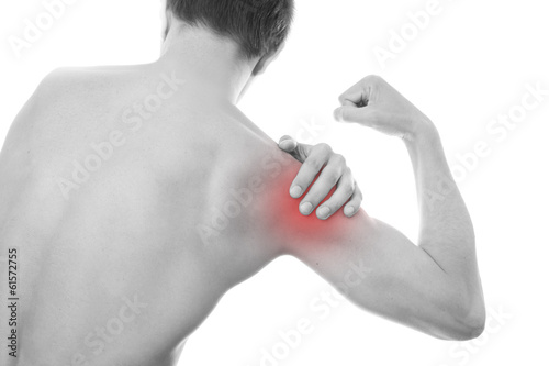 Pain in the men's shoulder
