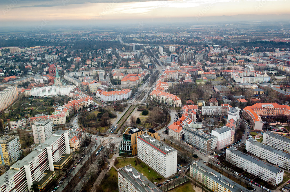 Cityscape view of Wroclaw