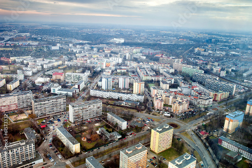 Fototapeta Naklejka Na Ścianę i Meble -  blocks of flats in Wroclaw