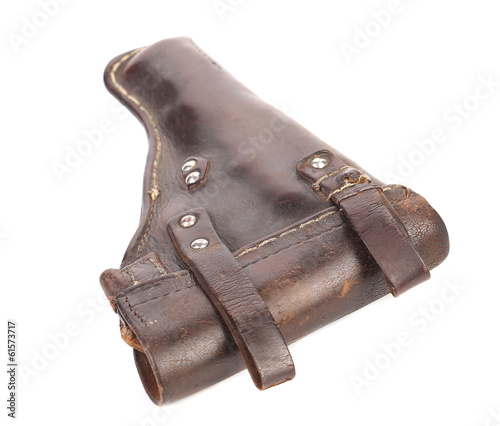 Old brown holster.