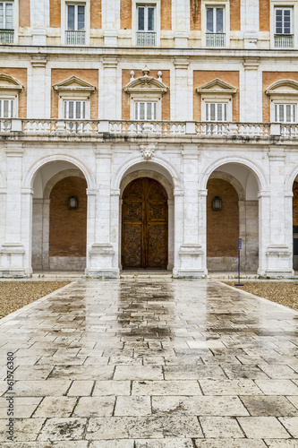 Main facade.Palace of Aranjuez, Madrid, Spain.World Heritage Sit
