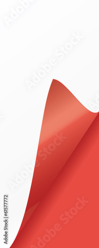 Blatt mit bunter Ecke