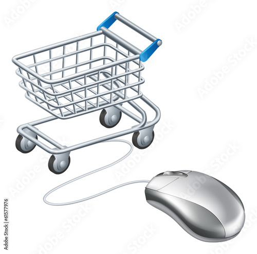 Online shopping cart mouse