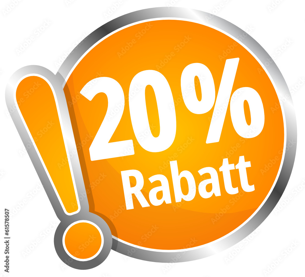 20 % Rabatt 20 % Rabatt