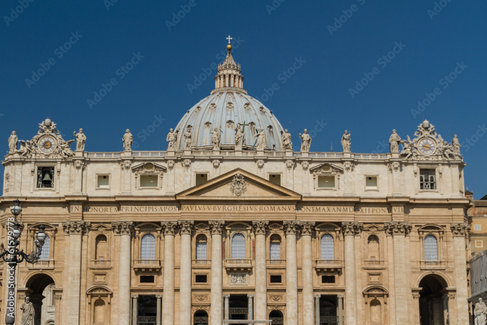 Naklejka premium Basilica di San Pietro, Vatican City, Rome, Italy