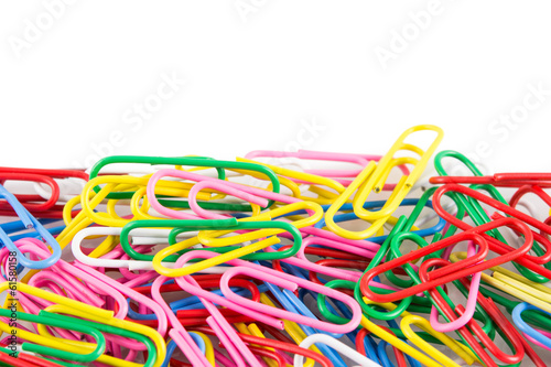 colorful multi paper clip