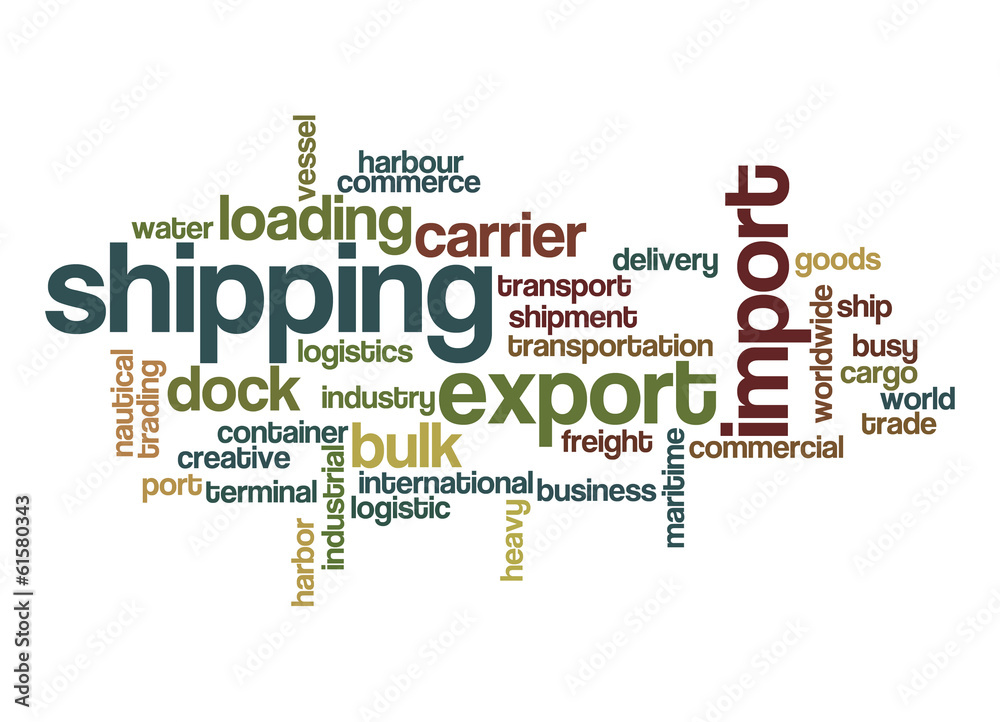 Shipping word cloud