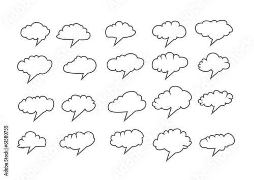 design of clouds Vector illustration