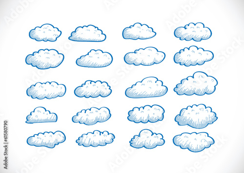 design of clouds Vector illustration