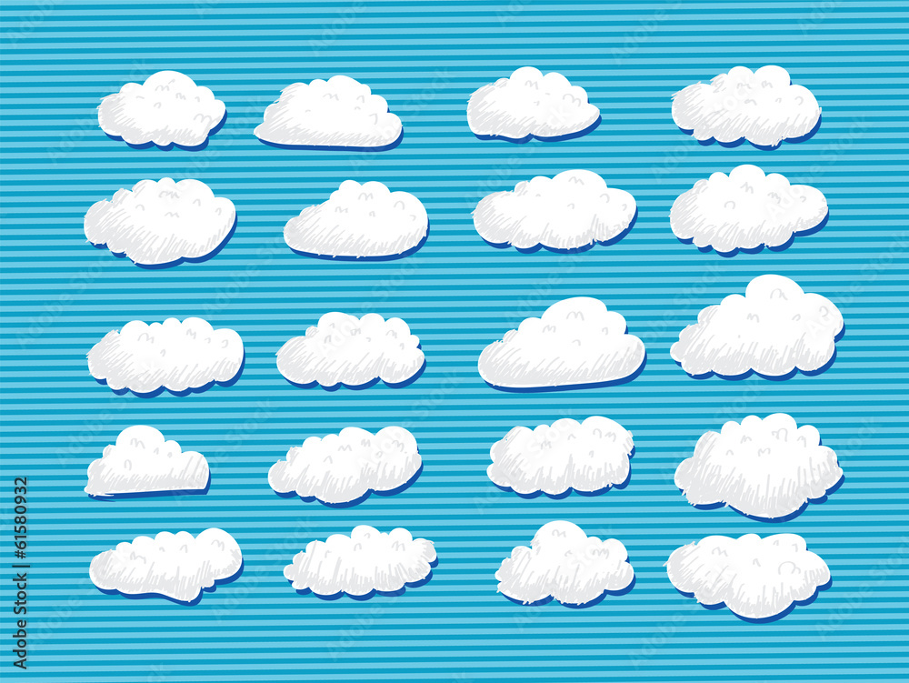 design of clouds Vector illustration design of clouds Vector illustration