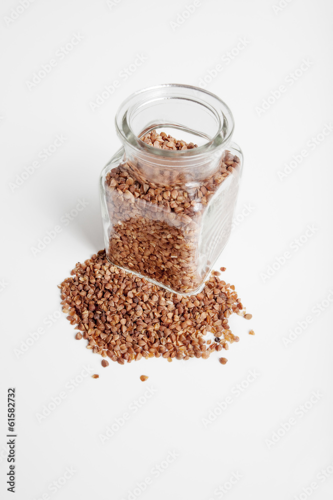 Jar of buckwheat Jar of buckwheat