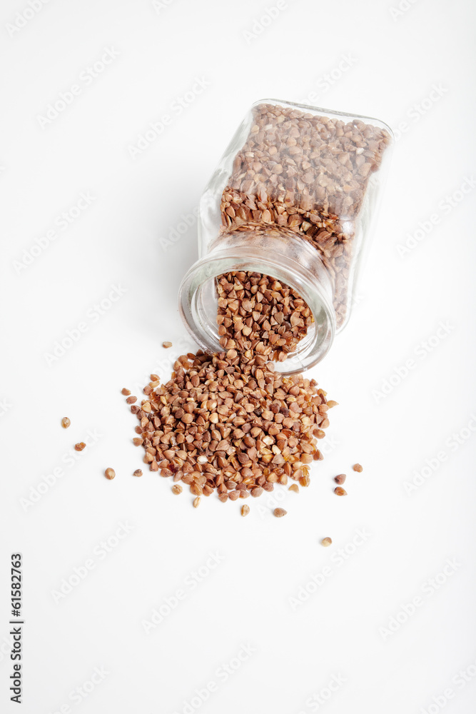 Jar of buckwheat Jar of buckwheat