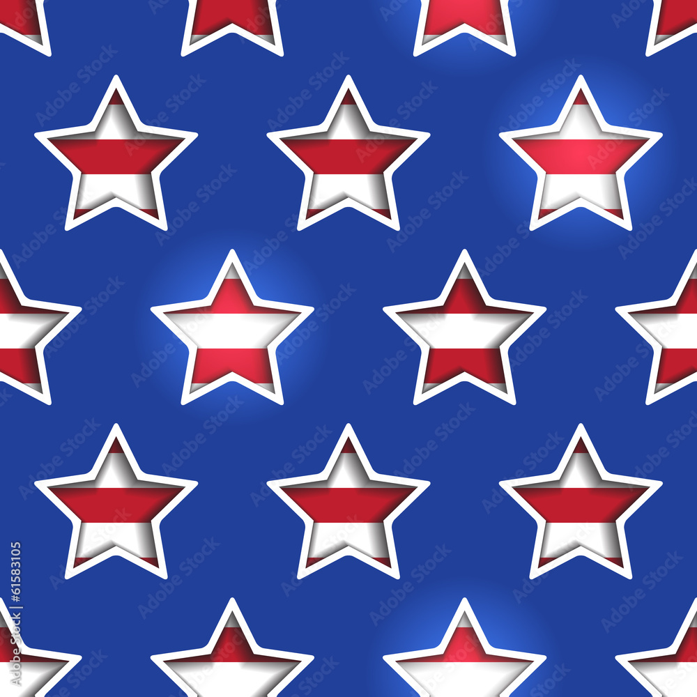 4th July Stars and Stripes 3d Cutout Background. 4th July Stars and Stripes 3d Cutout Background.
