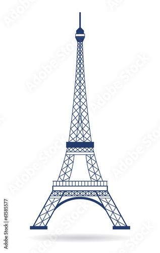 Vector Logo Eiffel tower