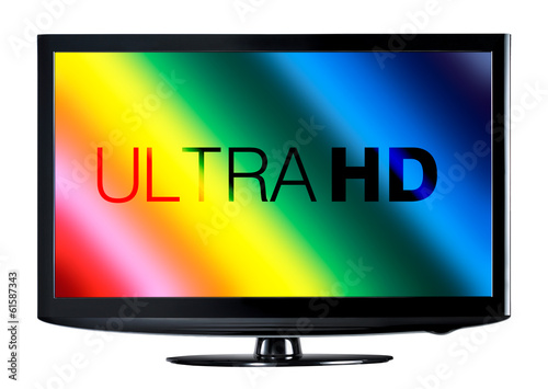 4K television display photo