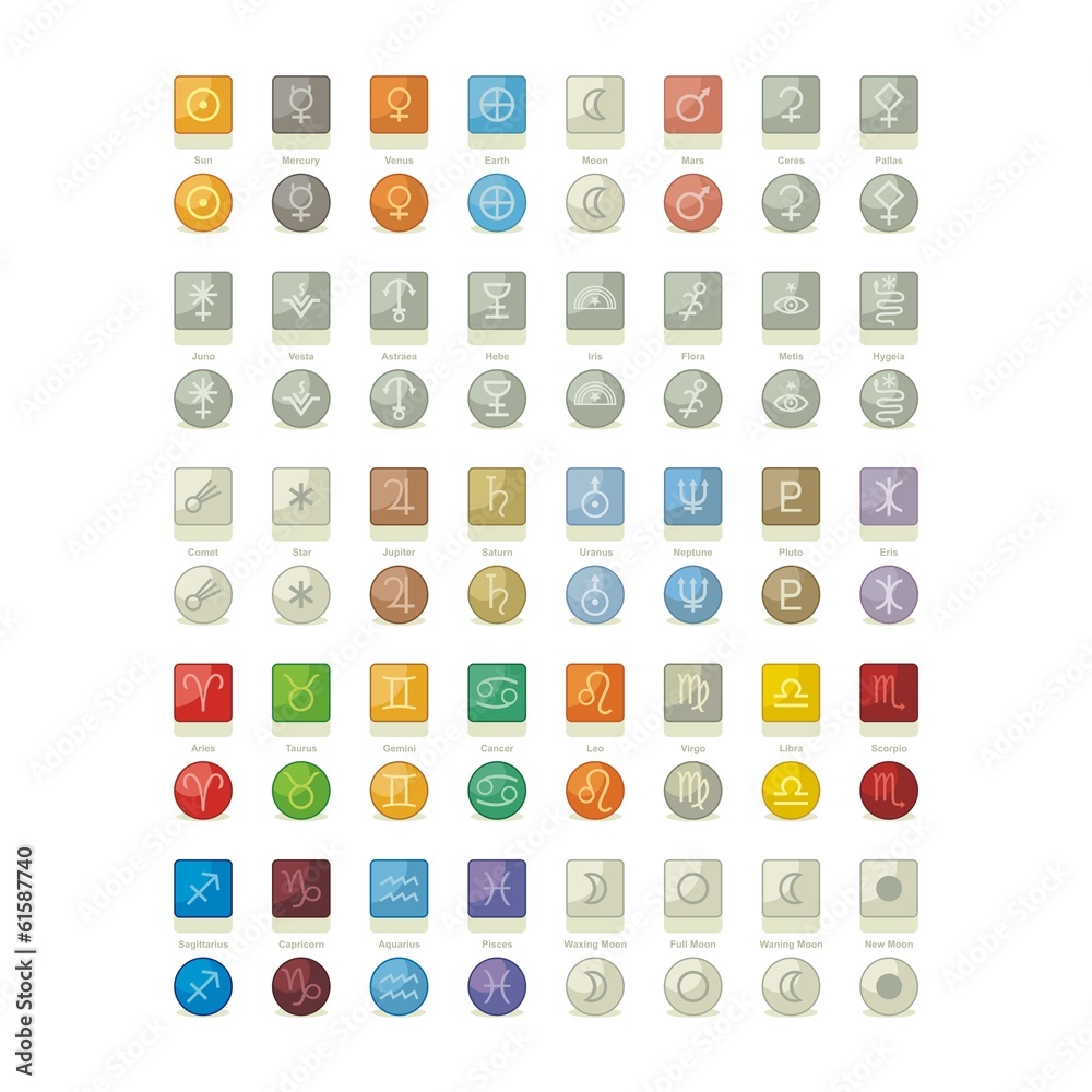 Fototapeta premium Astro Icons Pack