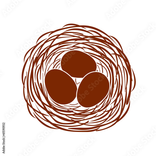 vector eggs in a nest
