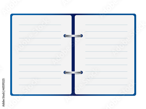 open notebook vector