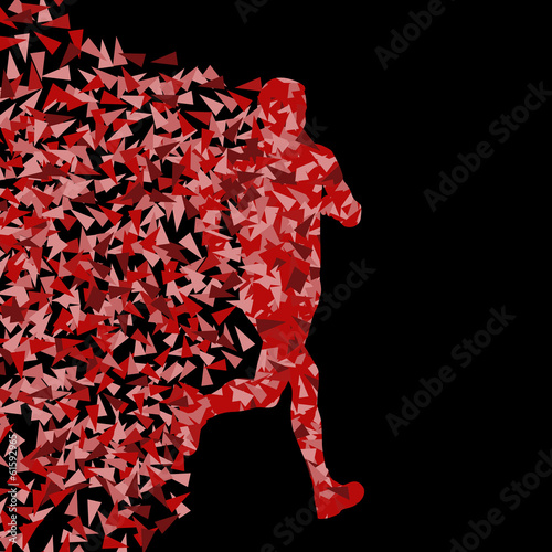 Runner active sports silhouette background illustration vector c