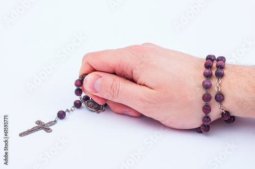 Rosary praying photo